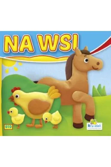 Na wsi - Koń i kura. Książeczka harmonijka