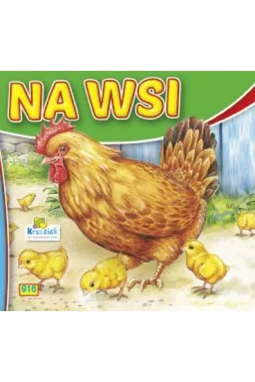 Na wsi - Kura i małe. Książeczka harmonijka