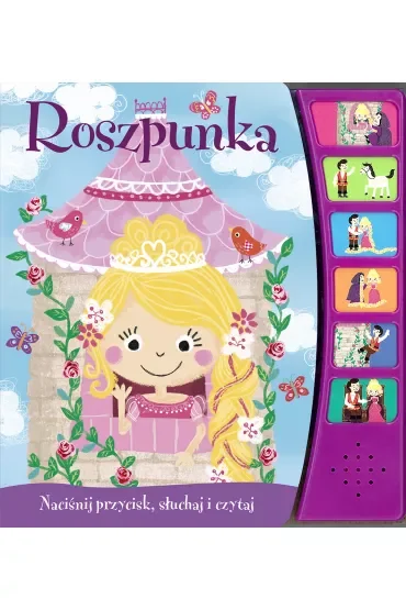 Naciśnij przycisk, słuchaj i czytaj. Roszpunka