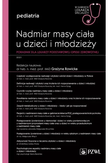 Nadmiar masy ciała u dzieci i młodzieży. Poradnik dla lekarzy podstawowej opieki. Pediatria. W gabinecie lekarza specjalisty
