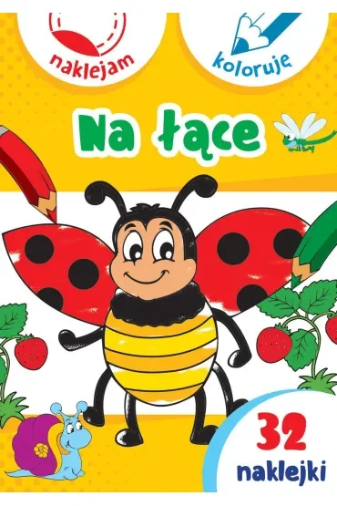 Na łące. Naklejam i koloruję