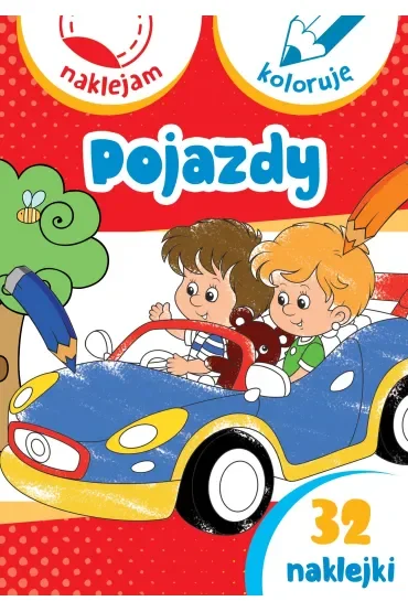 Pojazdy. Naklejam i koloruję