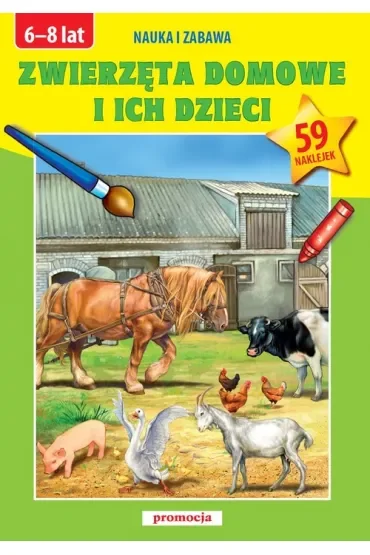 Naklejanki - Zwierzęta domowe i ich dzieci