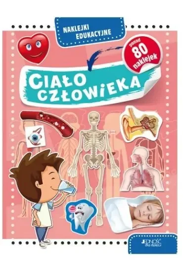 Ciało człowieka naklejki edukacyjne