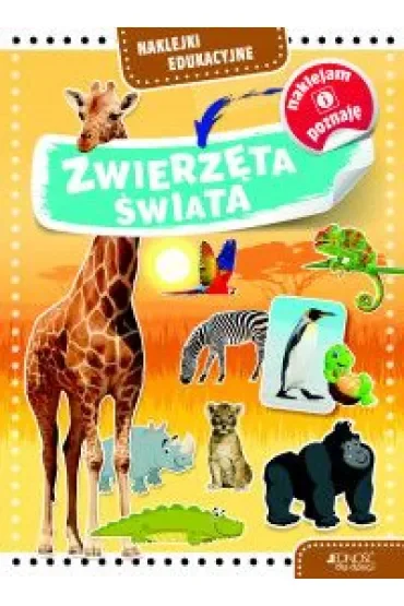 Naklejki edukacyjne. Zwierzęta świata