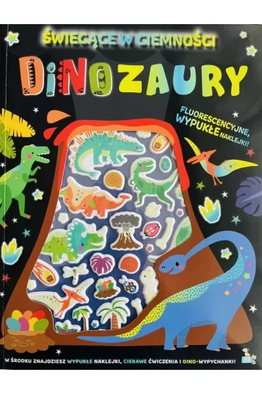 Dinozaury. Wypukłe naklejki świecące w ciemności