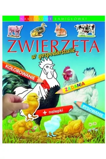 Naklejkowe łamigłówki. Zwierzęta w gospodarstwie