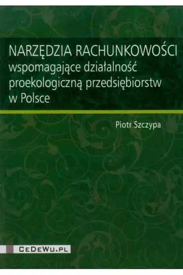 Narzędzia rachunkowości wspomagające działalność..