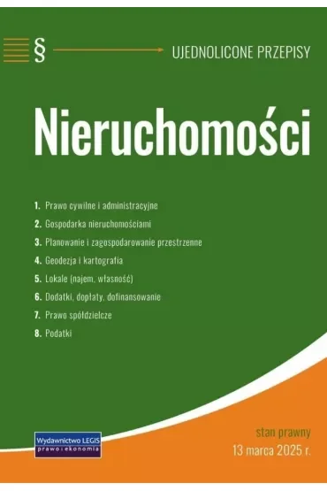 Nieruchomości - ujednolicone przepisy