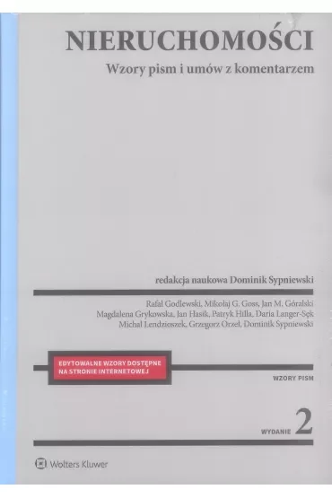 Nieruchomości Wzory pism i umów z komentarzem