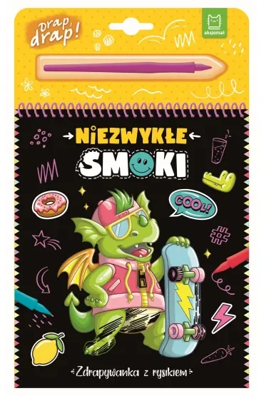 Niezwykłe smoki. Zdrapywanka z rysikiem