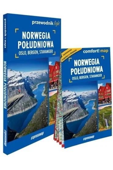 Norwegia Południowa Oslo Bergen Stavanger light przewodnik + mapa