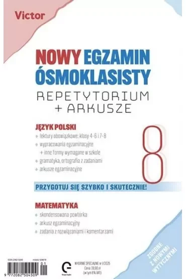 Nowy egzamin ósmoklasisty. Repetytorium 1/2025