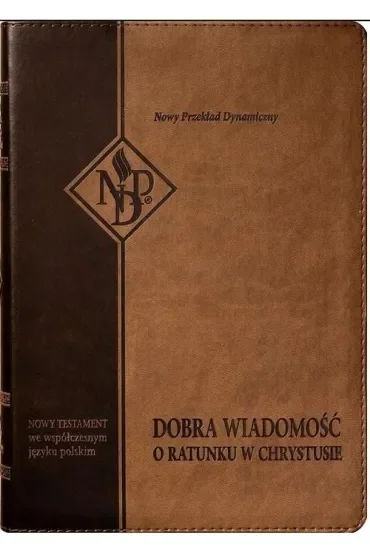 Nowy Testament NPD z paginatorami ciemnobrązowy