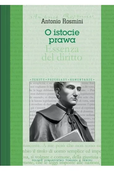 O istocie prawa. Essenza del diritto