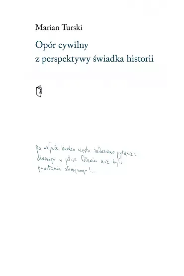 Opór cywilny z perspektywy świadka historii