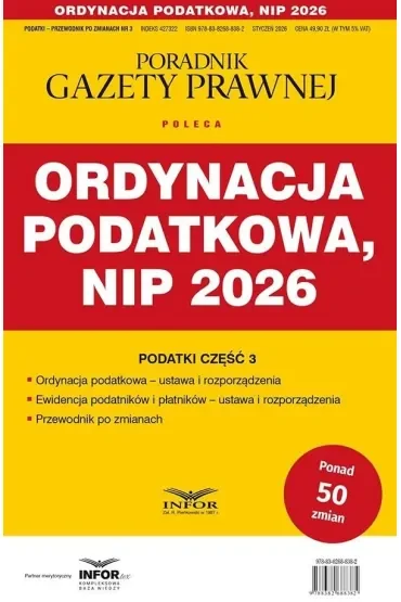 Ordynacja podatkowa, NIP 2026. Podatki