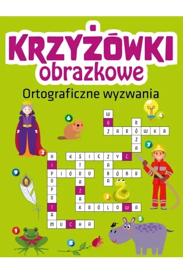 Ortograficzne wyzwania. Krzyżówki obrazkowe