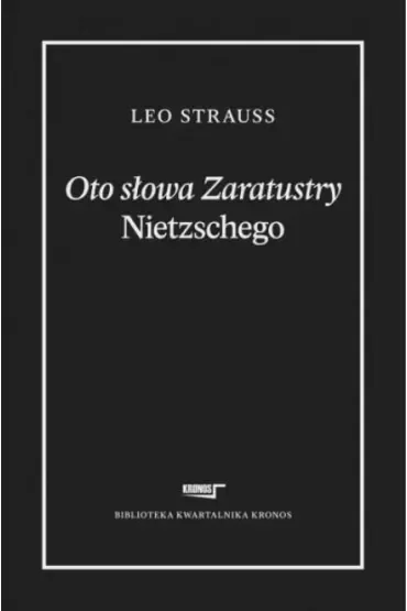 Oto słowa Zaratustry Nietzschego