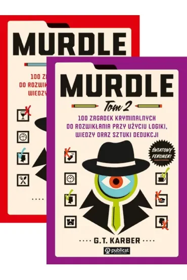 Pakiet Murdle. 100 zagadek kryminalnych do rozwikłania przy użyciu logiki, wiedzy oraz sztuki dedukcji. Tomy 1-2