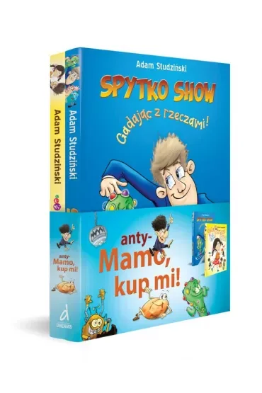 Pakiet anty-Mamo, kup mi!: Spytko Show. Gadając z rzeczami!, Chciejosztuczki. Książka zakazana przez Chciejokorp