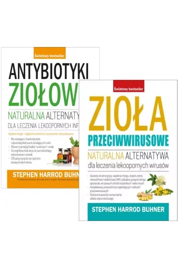 Pakiet: Antybiotyki ziołowe. Naturalna alternatywa dla leczenia lekoopornych infekcji, Zioła przeciwwirusowe. Naturalna alternatywa dla leczenia lekoopornych wirusów