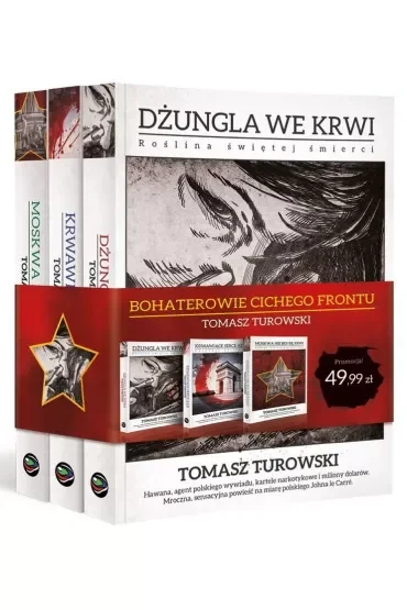 Pakiet Bohaterowie cichego frontu: Dżungla we krwi, Krwawiące serce Azji, Moskwa nie boi się krwi