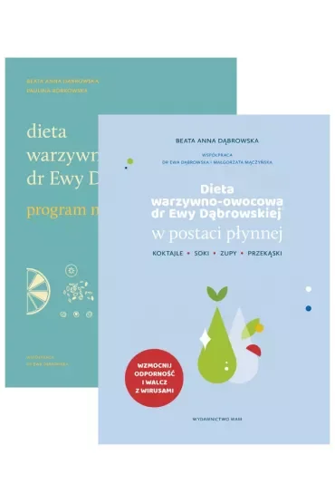 Pakiet Dieta warzywno-owocowa dr Ewy Dąbrowskiej: W postaci płynnej, Program na 6 tygodni