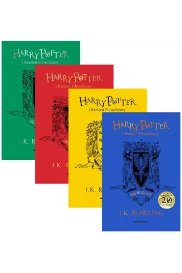 Pakiet Harry Potter i Kamień Filozoficzny: Slytherin, Gryffindor, Hufflepuff, Ravenclaw