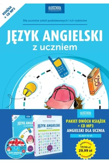 Pakiet Język angielski z uczniem. Klasy 4-6: 2 książki, płyta CD
