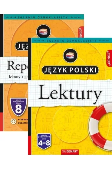 Pakiet. Jezyk polski. Egzamin ósmoklasisty: Repetytorium, Lektury