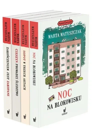 Pakiet Kryminał pod psem. Tomy 9-12: Noc na blokowisku, Sopot w trzech aktach, Cieszyn prowadzi śledztwo, Zakonczenie jest Zakopane