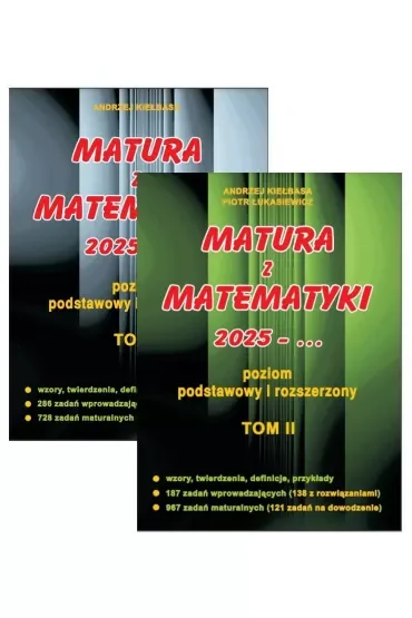 Pakiet: Matura z matematyki 2026. Poziom podstawowy i rozszerzony. Tomy 1-2