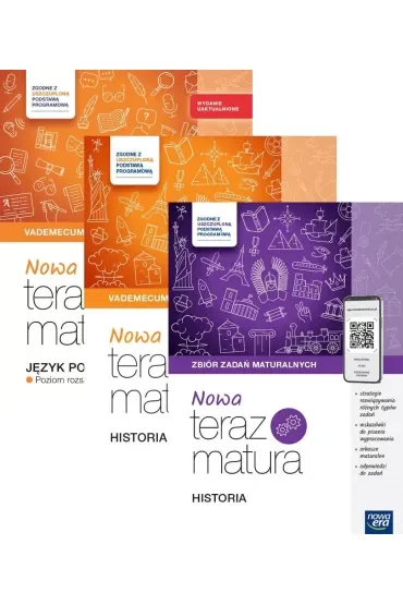 Pakiet Matura 2026: Nowa Teraz matura. Vademecum: Język polski oraz Historia, Nowa Teraz matura. Historia. Zbiór zadań maturalnych