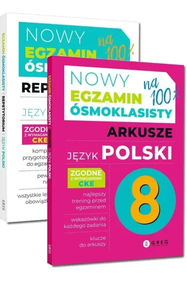 Pakiet Nowy Egzamin ósmoklasisty. Język polski: Repetytorium oraz Arkusze