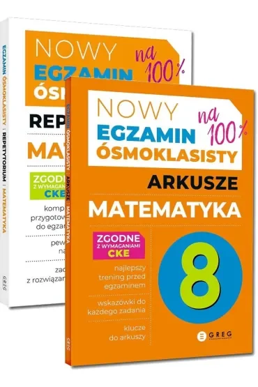Pakiet Nowy Egzamin ósmoklasisty. Matematyka: Repetytorium oraz Arkusze