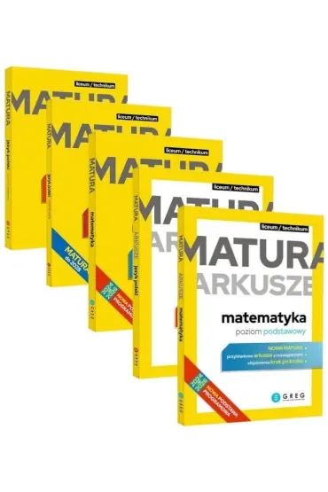 Pakiet Matura 2026. Repetytorium maturalne: Język polski. Egzamin pisemny, Język polski. Egzamin ustny oraz Matematyka, Arkusze. Poziom podstawowy: Język polski oraz Matematyka