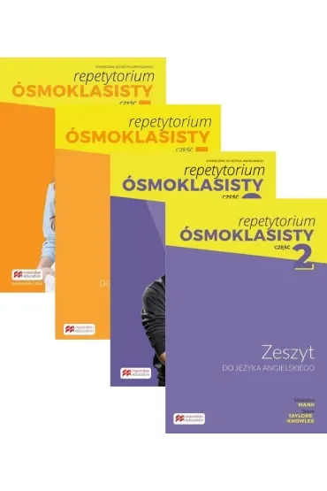 Pakiet. Repetytorium ósmoklasisty. Część 1 i 2: Podręcznik do języka angielskiego, Zeszyt do języka angielskiego