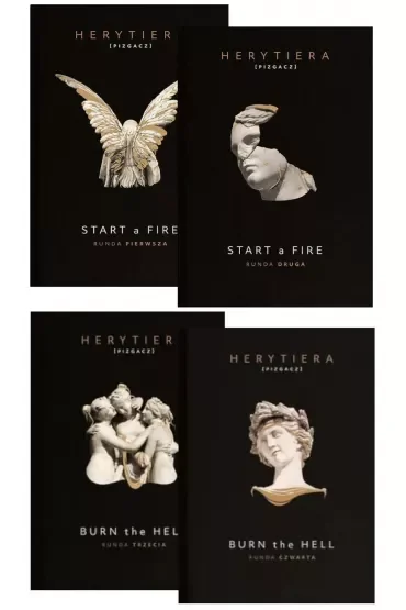 Pakiet Trylogia Hell. Wydanie premium: Start a Fire. Runda pierwsza, Start a Fire. Runda druga, Burn the Hell. Runda trzecia, Burn the Hell. Runda czwarta