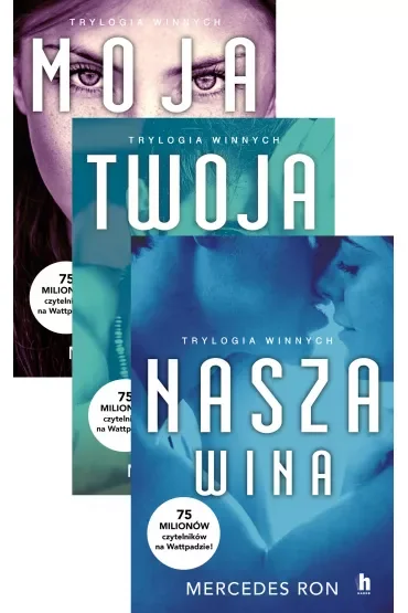 Pakiet Trylogia winnych. Tomy 1-3: Moja wina, Twoja wina, Nasza wina