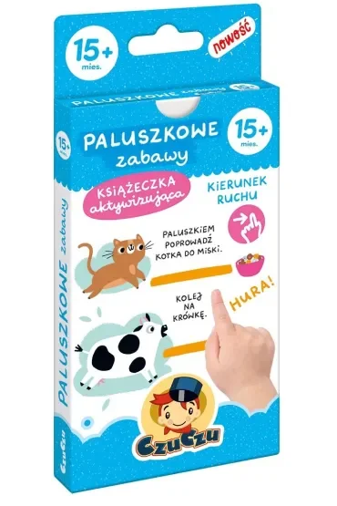 Paluszkowe zabawy CzuCzu. Książeczka aktywizująca 15m+