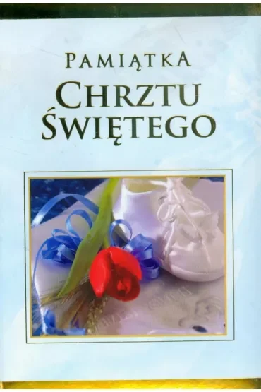 Pamiątka Chrztu Świętego - niebieska