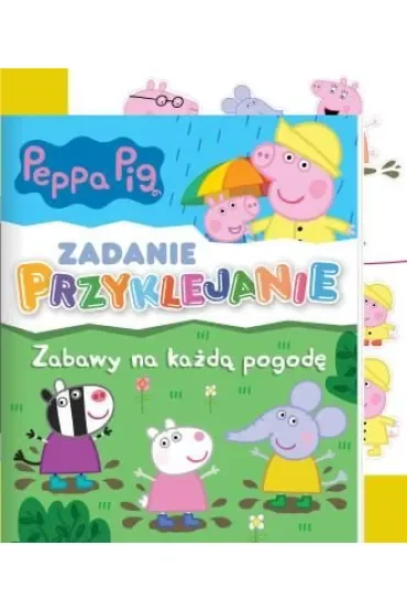 Peppa Pig. Zadanie Przyklejanie. Zabawy na każdą pogodę