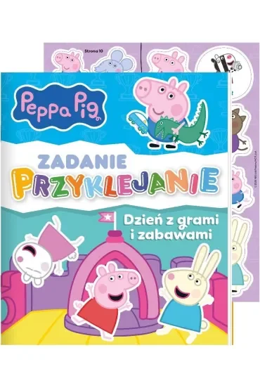 Peppa Pig. Peppa Pig. Zadanie przyklejanie. Dzień z grami i zabawami
