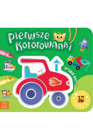 Pierwsze kolorowanki Moje pojazdy Gruby obrys