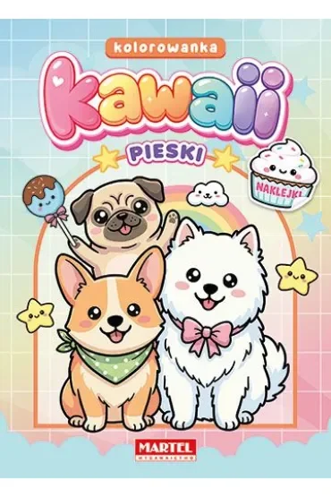 Kawaii. Pieski z naklejkami