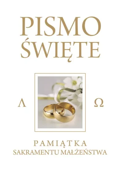 Pismo Święte Białe - Pam. Sakr. Małżeństwa