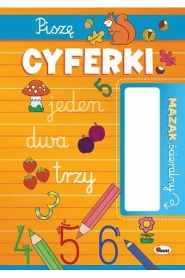 KSIAZECZKA EDUK A4 PISZE CYFERKI PISAK SCIER AWM