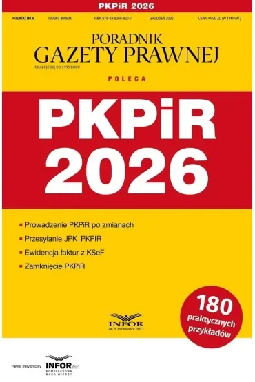 PKPiR 2026. Podatki 8/2025