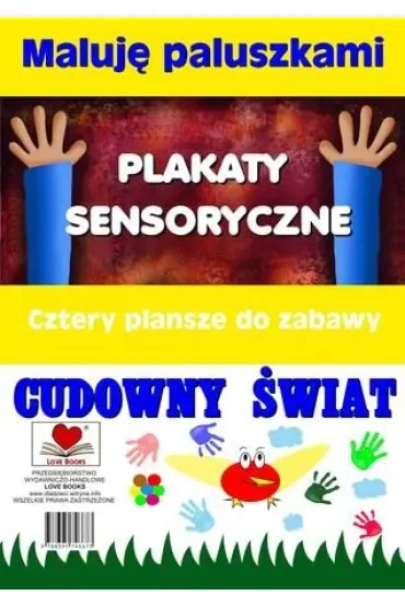Plakaty sensoryczne. Maluję paluszkami. Cudowny świat